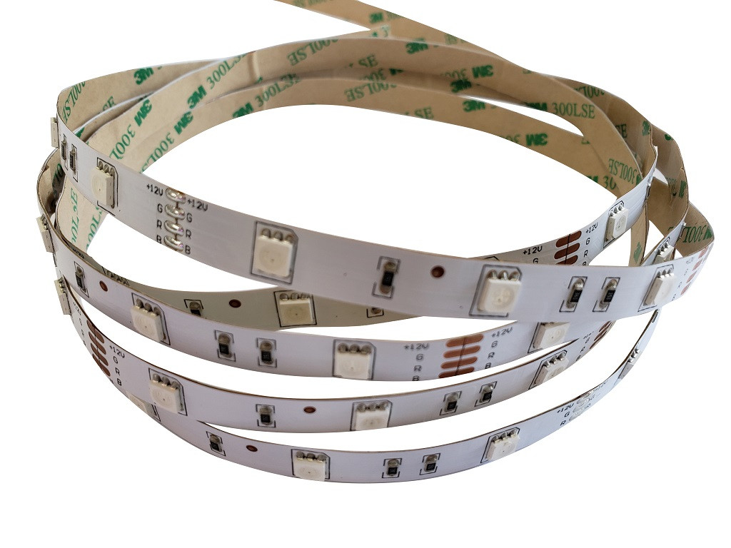 SMD 5050 30 pcs/m Non-Waterproof  7.2W/m 12V RGB