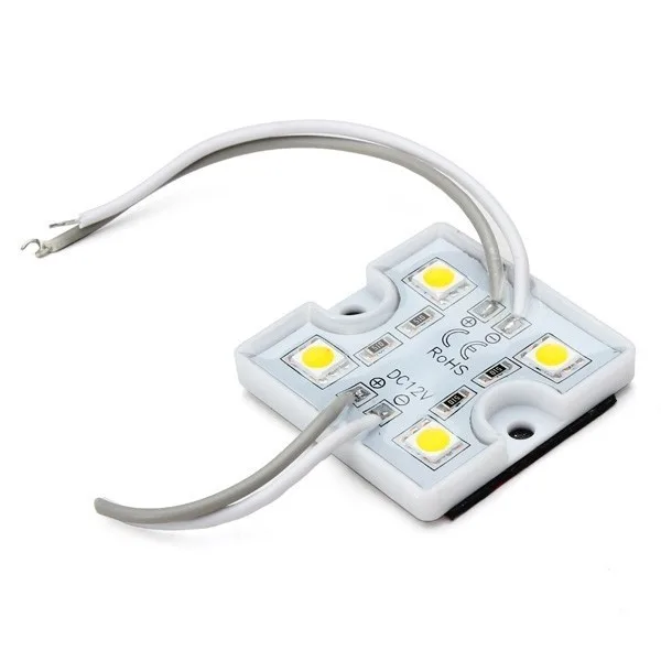 5050 4 LEDs String Sign Module White