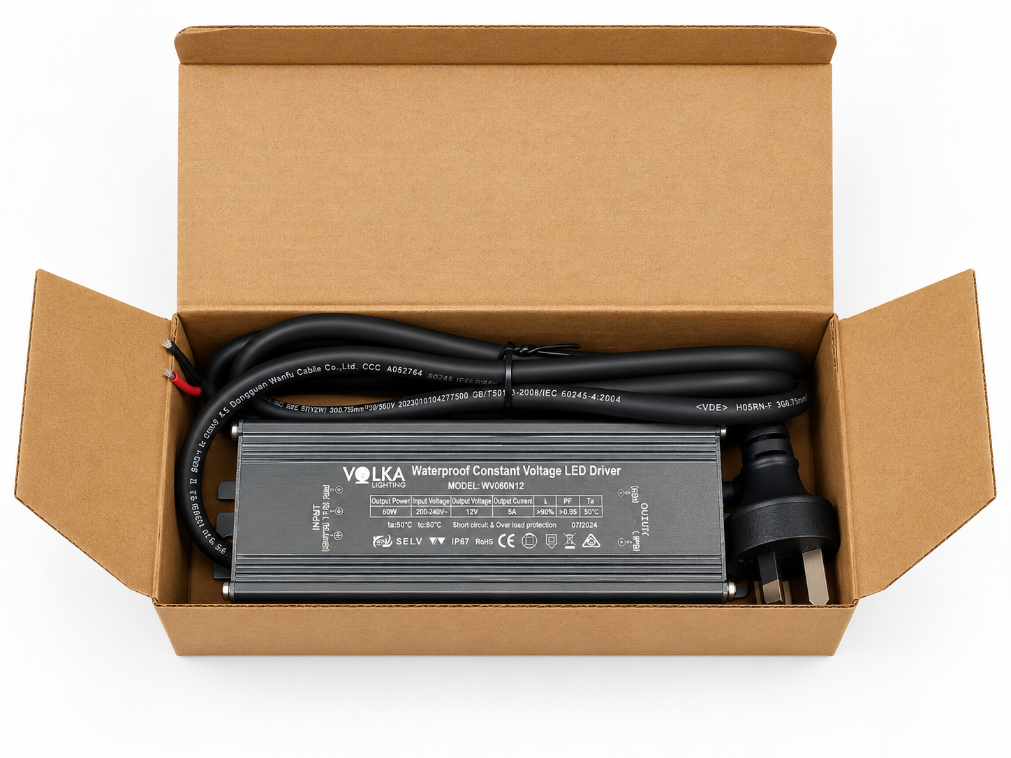 VOLKA IP67 60W / 5A / 12V