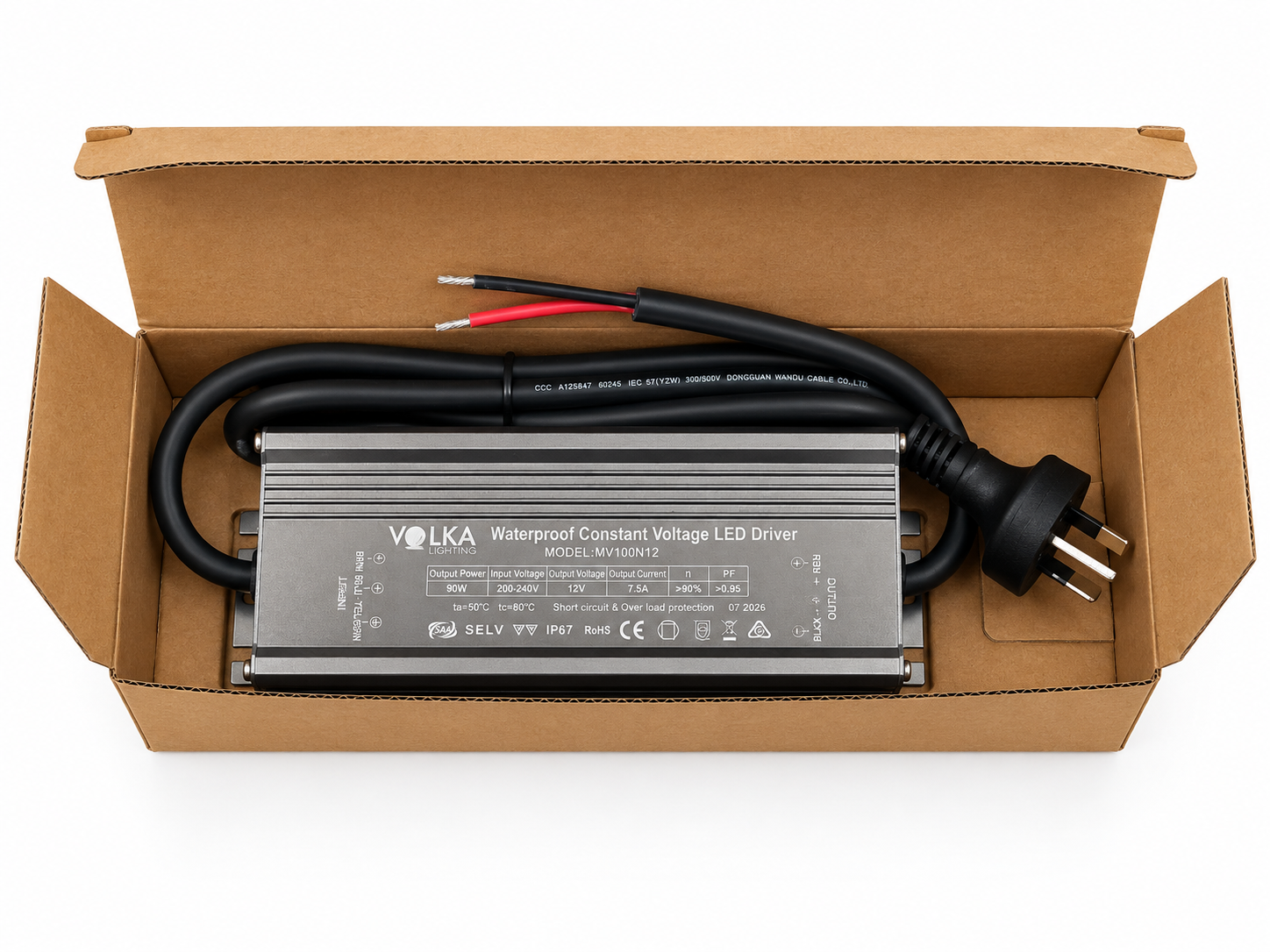 VOLKA IP67 90W / 7.5A / 12V