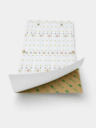 3M 300LSE self-adhesive backing on LED marble backlight sheet for direct mounting