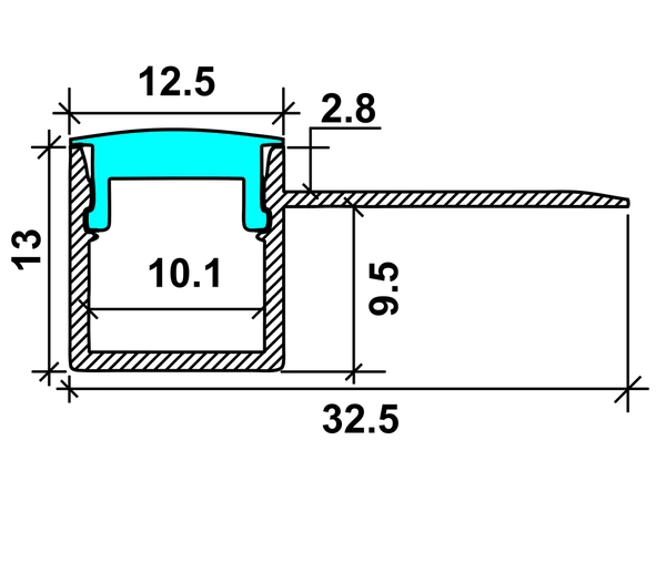 Plaster Bendable Aluminium LED Profile
