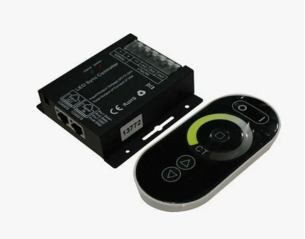 RF touch LED dimmer with remote for tunable white colour temperature control and brightness adjustment