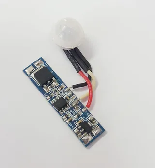 PIR motion sensor switch with adjustable time settings for LED strip lighting control