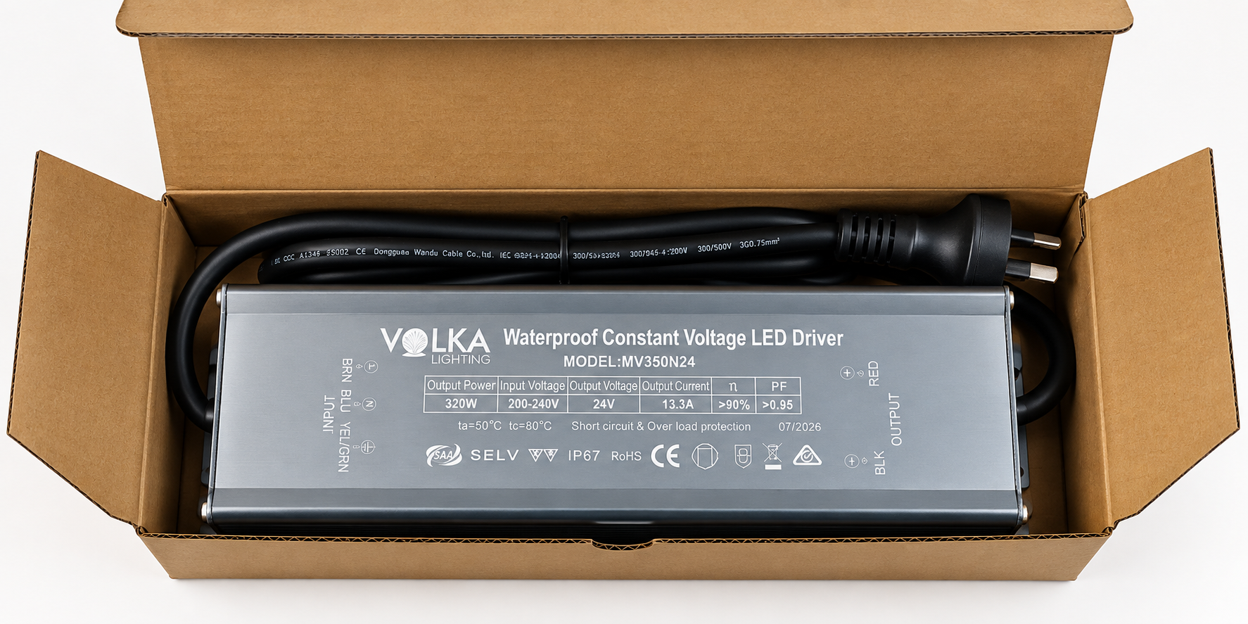 VOLKA IP67 320W / 13.3A / 24V
