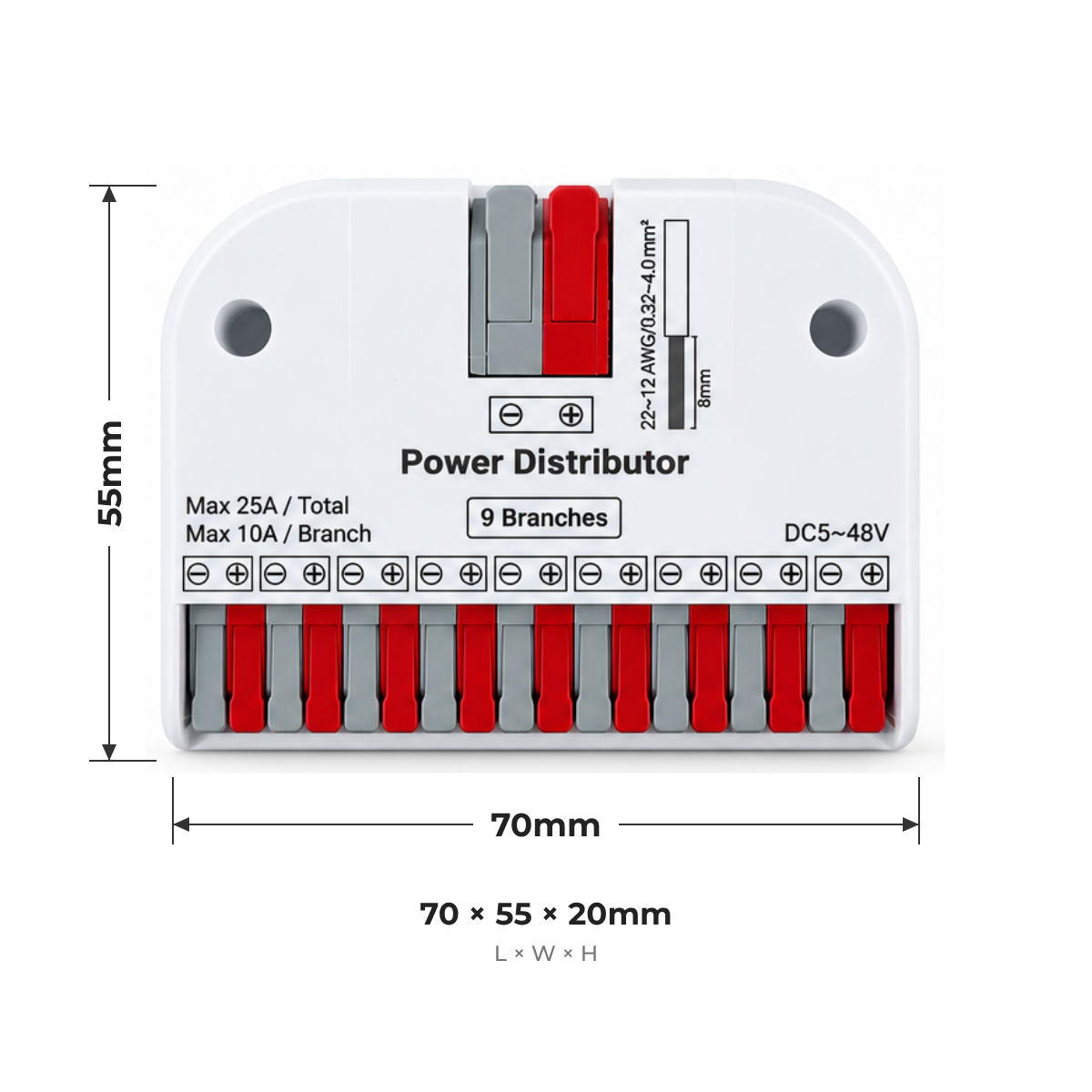 Single Colour LED Power Distributor