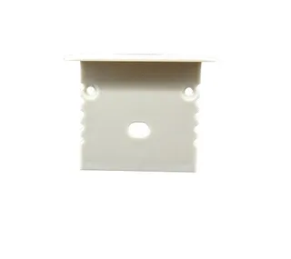 LED profile end cap for box recessed aluminium channel providing clean finished edge