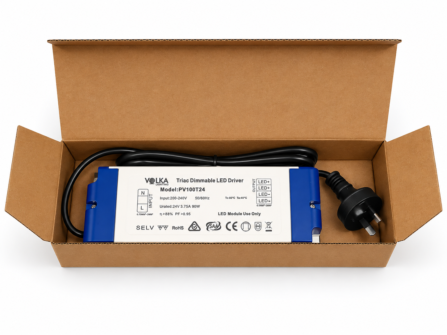 VOLKA TRIAC 240V IP20 90W / 3.75A / 24V