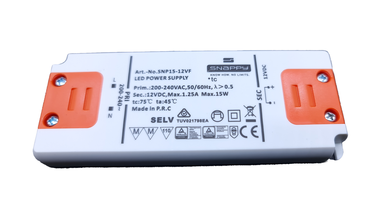 LED Driver 15W / 1.25A / 12V