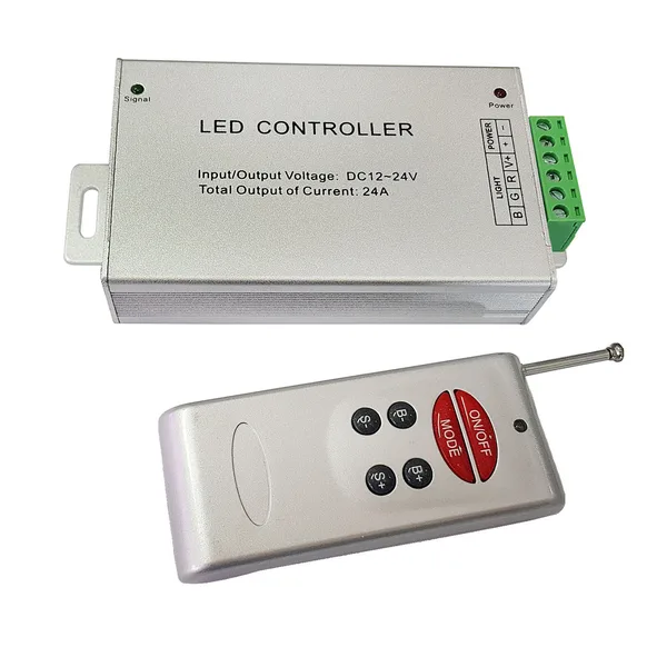 LED Controller 6 Key  RF Remote 3 Channel RGB Aluminum Casing REDUCED