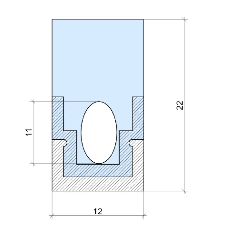 Outdoor Plastic Bendable LED Profile IP67