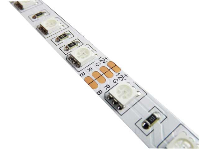 SMD 5050 60 pcs/m Non-Waterproof  14.4W/m 24V