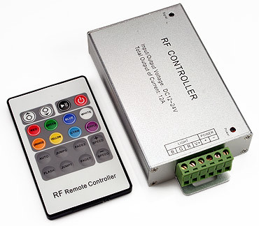 RGB LED Controller with 20 key RF Remote 3 Channel