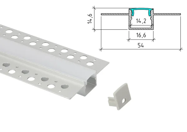 Plaster-In  LED Profile PA-44 Type 3