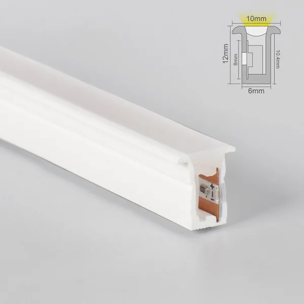 Recessed LED Neon Flex 6mm x 12mm 9.6W/m 12V